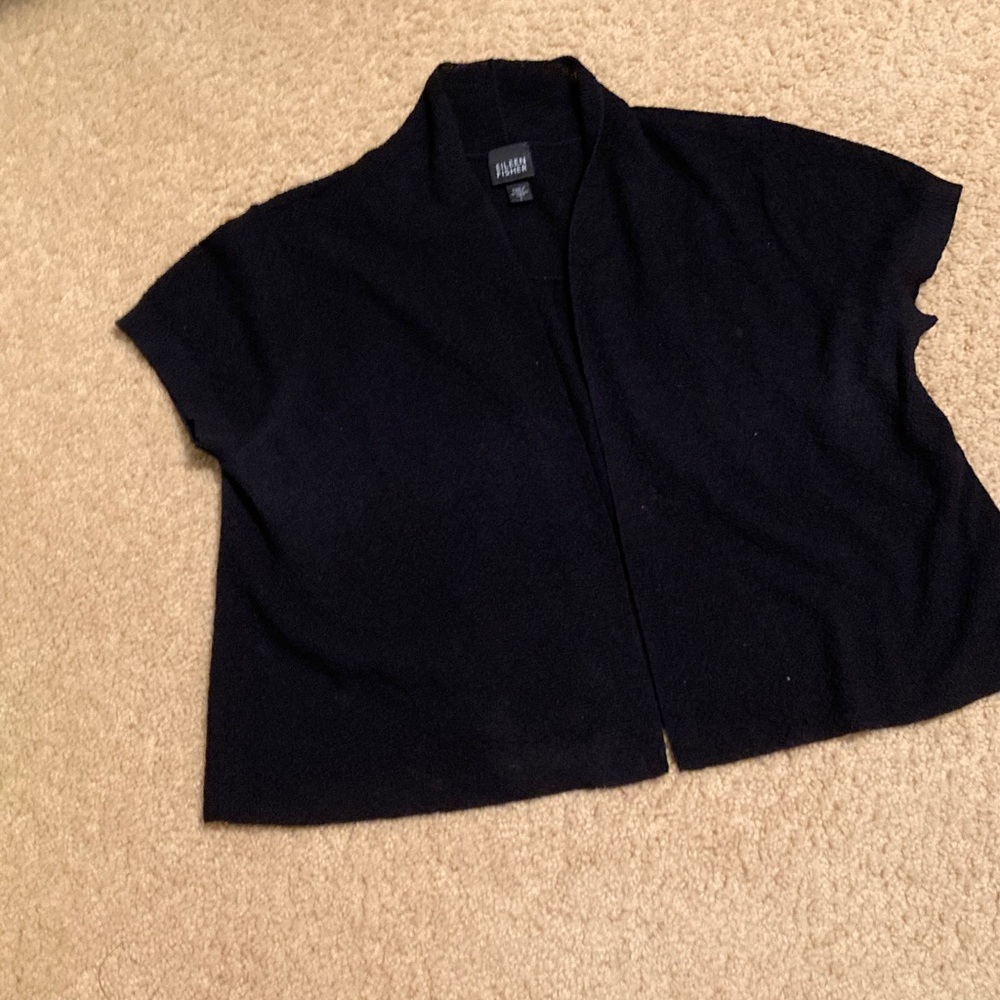 Eileen Fisher Black Women's Shrug